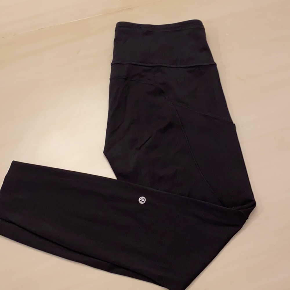 Lululemon Fast&Free High rise 25” Black Sz 10 pant